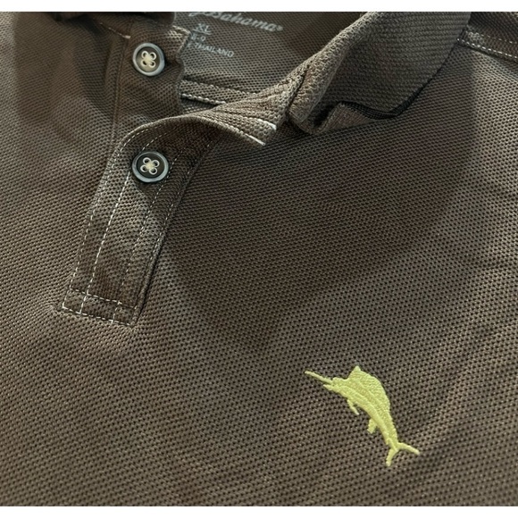 TOMMY Bahama Youth Boy’s 8/9 Years Brown Polo Short Sleeved Golf Shirt - Picture 3 of 3